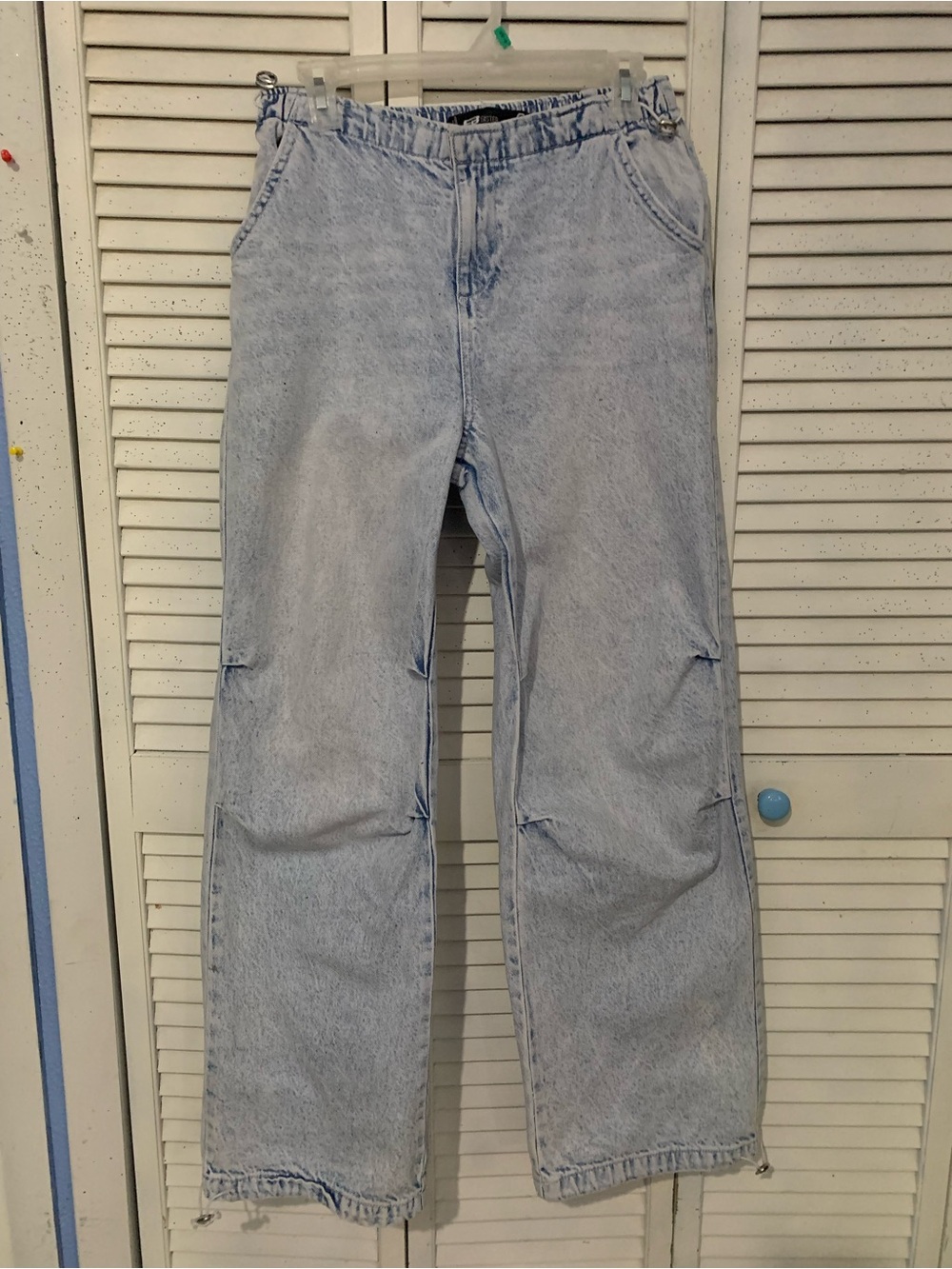FB Sister Y2K Streetwear Acid Wash Wide Leg Relaxed Fit Jeans Small
